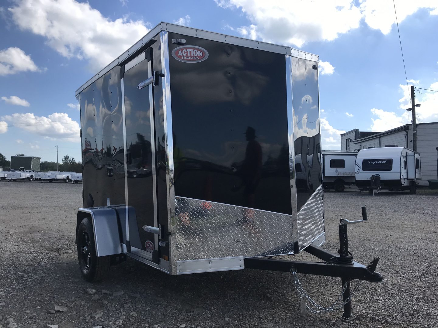 2024 *NEW* IRON LITE 6′ X 8′ SINGLE AXLE ENCLOSED CARGO TRAILER WITH ...